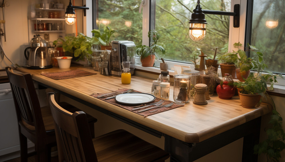 La table de cuisine adaptée